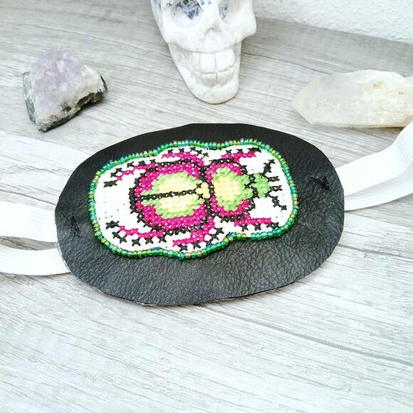 OOAK Beetle Eye Patch, Adjustable Costume Accessory, Statement Vision Ocular Aid - Picture 7 of 8